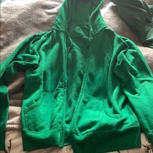 Uniqlo Full-Zip Green Hoodie